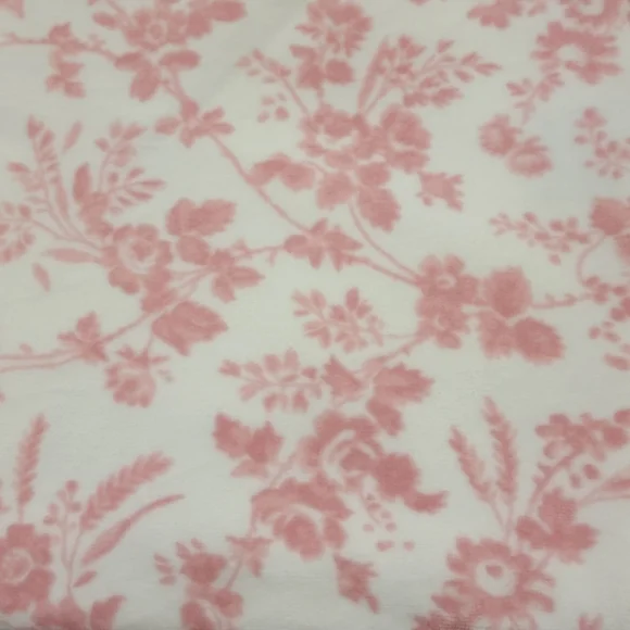 6pc Laura Ashley Pink Toile Floral Bath & Hand Towel Set 100% Cotton Velour NEW - Picture 4 of 8